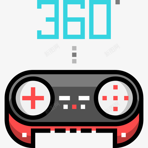 游戏板360视图11线性颜色图标svg_新图网 https://ixintu.com 360视图11 游戏板 线性颜色