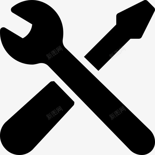 工具硬件维护图标svg_新图网 https://ixintu.com 基本实体图标 工具 扳手 硬件 维护 螺丝刀 设置