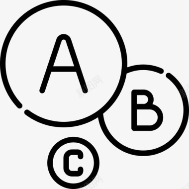Abc信息图形元素线性图标图标