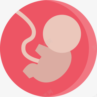 胎儿医学29扁平图标图标