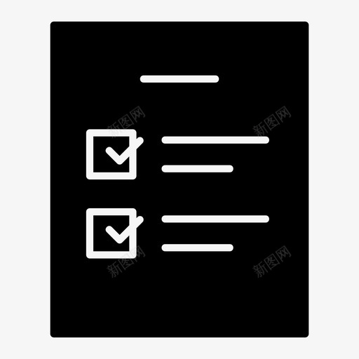 合同协议业务图标svg_新图网 https://ixintu.com 业务 协议 合同 已审核 文档 检查表