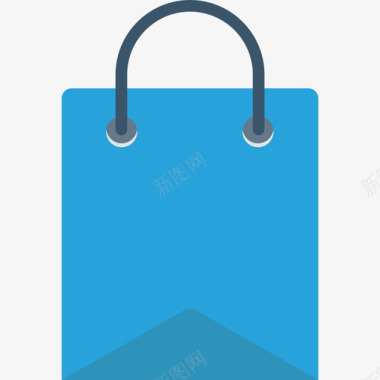 购物袋商务和办公室16扁平图标图标