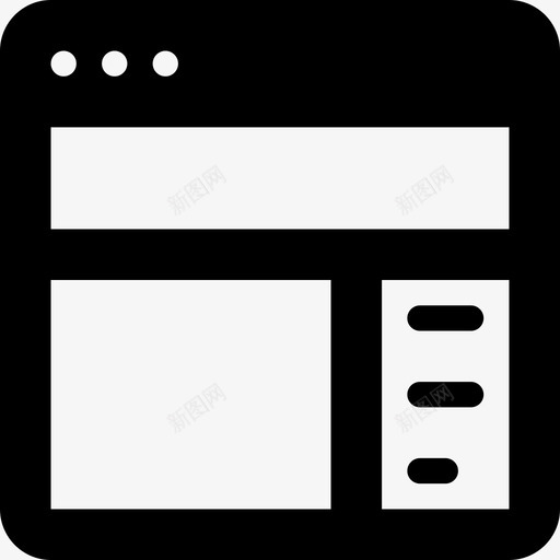 面板应用程序窗口填充图标svg_新图网 https://ixintu.com 填充 应用程序窗口 面板