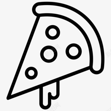 披萨片意大利料理意大利食物图标图标