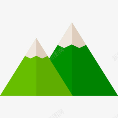高山冒险18平坦图标图标