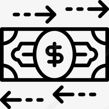 货币兑换商业金融图标图标