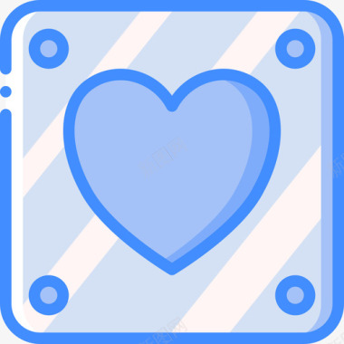心脏电子游戏8蓝色图标图标