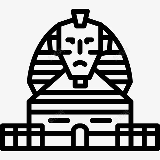狮身人面像纪念碑12座直线形图标svg_新图网 https://ixintu.com 狮身人面像 直线形 纪念碑12座