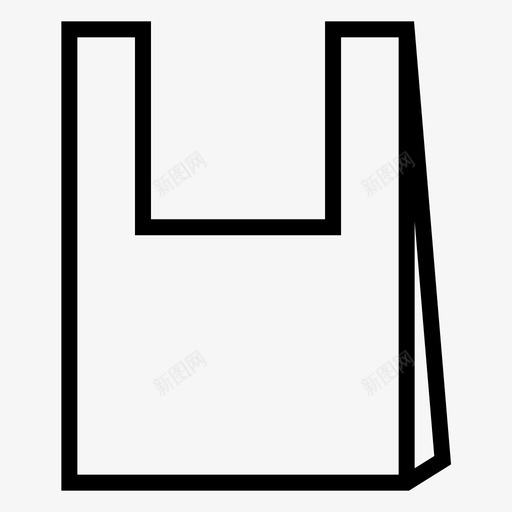 塑料袋子行李图标svg_新图网 https://ixintu.com 塑料 塑料袋 行李 袋子