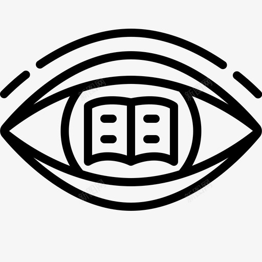 读书教育眼睛图标svg_新图网 https://ixintu.com 任务 学习 教育 眼睛 读书