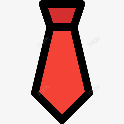 领带衣服和饰品线颜色图标svg_新图网 https://ixintu.com 线颜色 衣服和饰品 领带