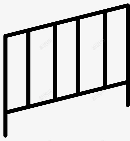 栏杆围栏护栏图标svg_新图网 https://ixintu.com 围栏 护栏 栏杆