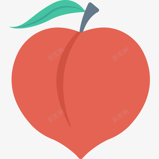 杏水果和蔬菜8个扁平图标svg_新图网 https://ixintu.com 扁平 杏 水果和蔬菜8个