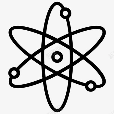 科学符号原子科学原子系统图标图标