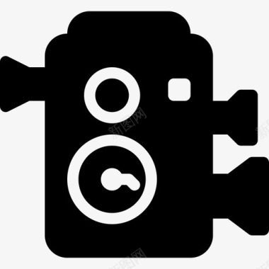 摄像机retro6填充图标图标