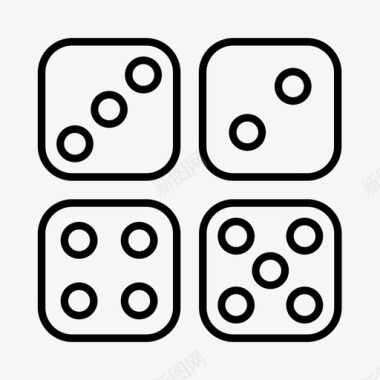 骰子经典游戏逻辑游戏图标图标
