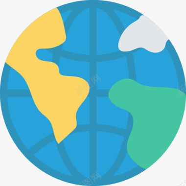 地球仪学校教育2扁平图标图标