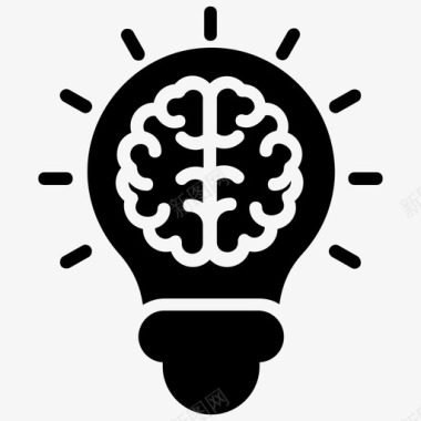 创意大脑创新大脑创新想法图标图标