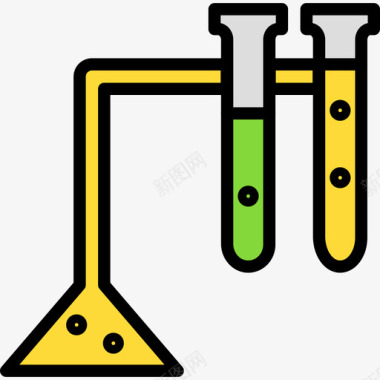 化学科学34线性颜色图标图标