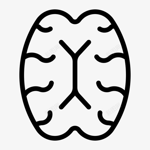 脑人智力图标svg_新图网 https://ixintu.com 人 人体器官 器官 智力 神经 脑