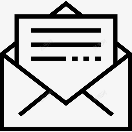 电子邮件项目管理4直线图标svg_新图网 https://ixintu.com 电子邮件 直线 项目管理4
