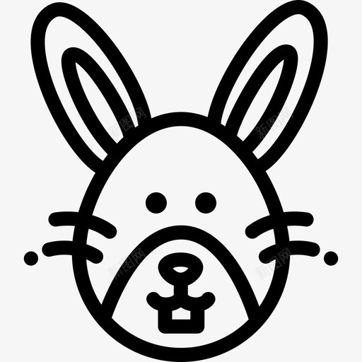 兔子野生动物15直系图标svg_新图网 https://ixintu.com 兔子 直系 野生动物15