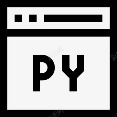 Python编程19线性图标图标