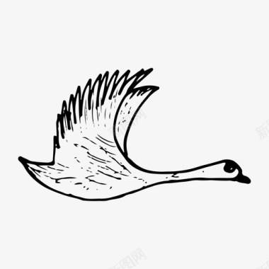 鹅鸟鸭图标图标