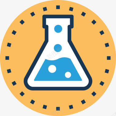 实验室科学技术8线性颜色图标图标
