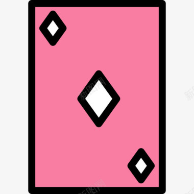 扑克游戏19线性颜色图标图标
