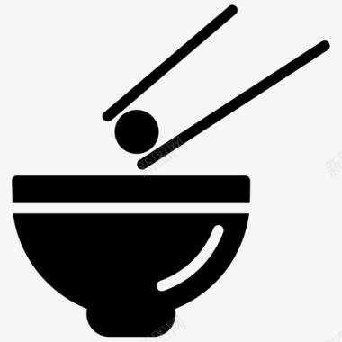 亚洲食品中国食品筷子图标图标