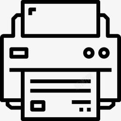 打印装置线性打印机装置和设备图标高清图片