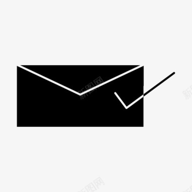 接收邮件已批准复选标记图标图标