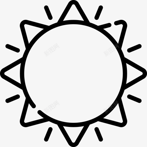 太阳夏季派对4直系图标svg_新图网 https://ixintu.com 夏季派对4 太阳 直系