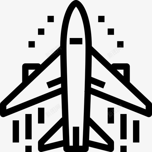 飞机旅行和度假5直线图标svg_新图网 https://ixintu.com 旅行和度假5 直线 飞机