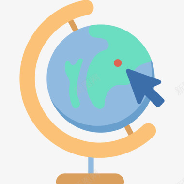 地球环球搜索引擎优化和营销13平面图标图标