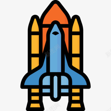 火箭教育98线性颜色图标图标