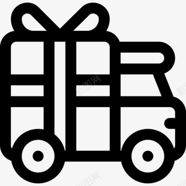 送货车电子商务31直线型图标图标