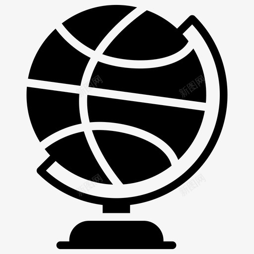 篮球地球仪运动配件运动球图标svg_新图网 https://ixintu.com 桌球 篮球地球仪 篮球字形矢量图标 运动俱乐部 运动球 运动配件