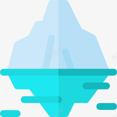 冰山自然35平坦图标图标