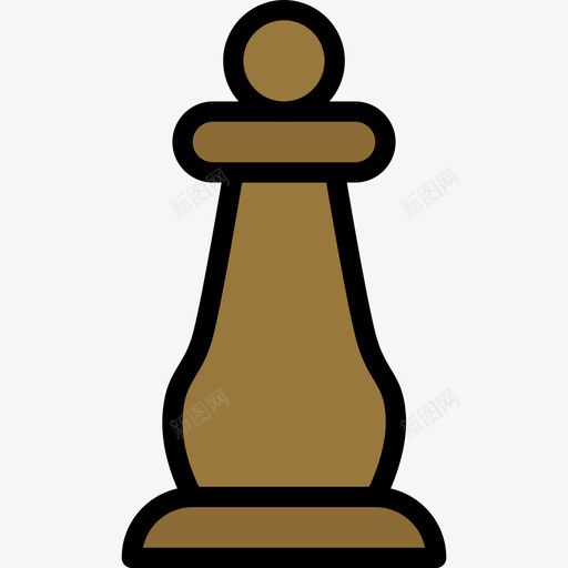 国际象棋游戏19线颜色图标svg_新图网 https://ixintu.com 国际象棋 游戏19 线颜色