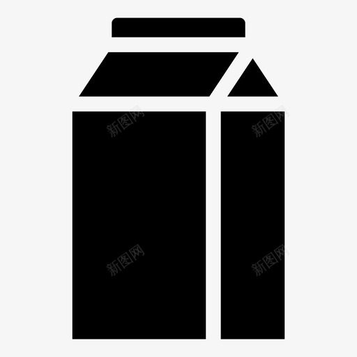 牛奶饮料盒子图标svg_新图网 https://ixintu.com 牛 牛奶 盒子 食品铭文 饮料