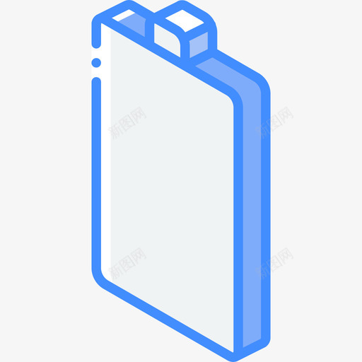 电池没电必需品16蓝色图标svg_新图网 https://ixintu.com 必需品16 电池没电 蓝色