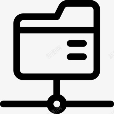 文件夹web宿主8线性图标图标