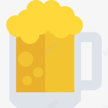 啤酒旅行和地方2平淡图标图标