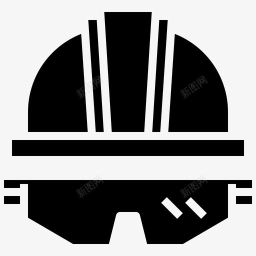 建筑头盔设备防护图标svg_新图网 https://ixintu.com 保险箱 安全眼镜 建筑和建筑固体 建筑头盔 设备 防护