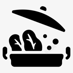 烧烤背景火锅烹饪食物图标高清图片