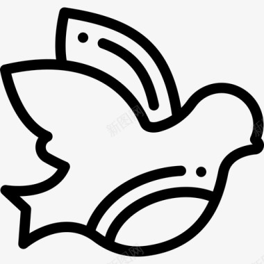 鸽子和平人权7直系图标图标