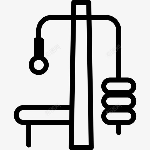 举重健身41直线型图标svg_新图网 https://ixintu.com 举重 健身41 直线型
