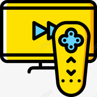 游戏板虚拟现实11黄色图标图标